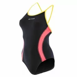 Orca Enduro Womens One Piece Black/Sirenetta Baddräkt.