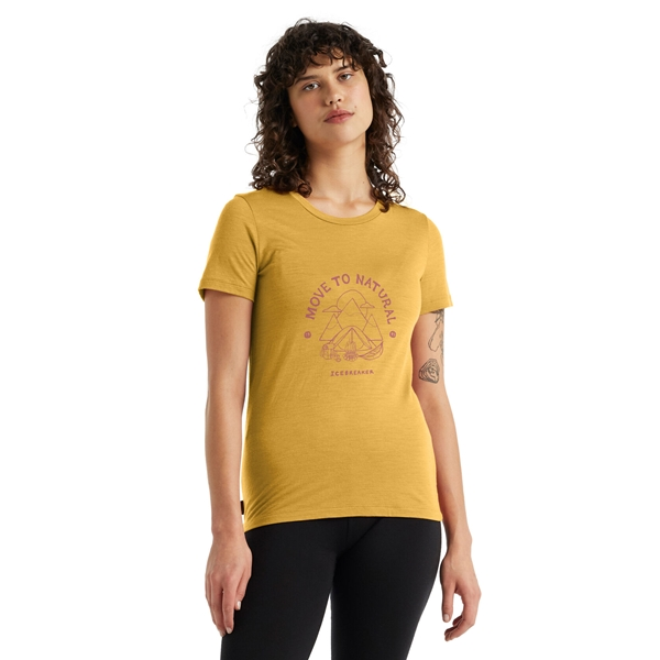 Icebreaker W Tech Lite II SS Scoop Tee Canopy Campe