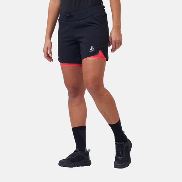 Odlo Axalp Trail 6 Inch 2-In-1 Shorts Women - Image 4
