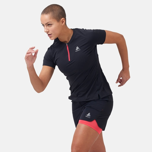Odlo Axalp Trail S/S 1/2 Zip T-Shirt Women - Image 3