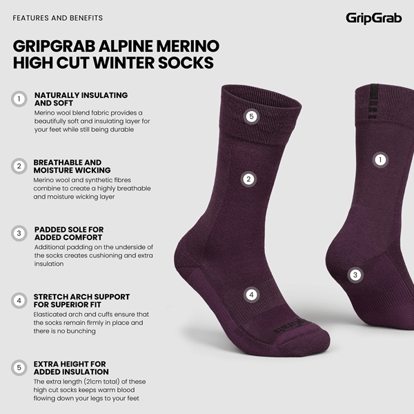 Gripgrab Winter Merino High Cut Socks - Image 11