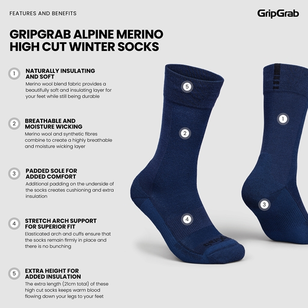 Gripgrab Winter Merino High Cut Socks - Image 29