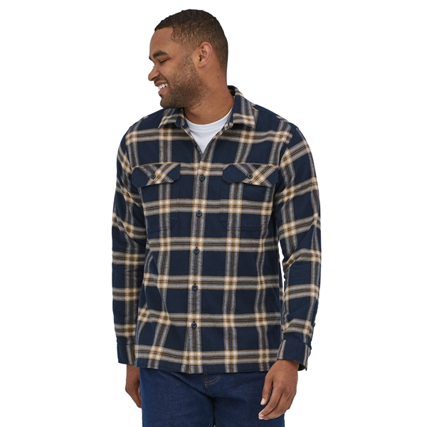 Patagonia M's L/S Organic Cotton MW Fjord Flannel Shirt - Image 5