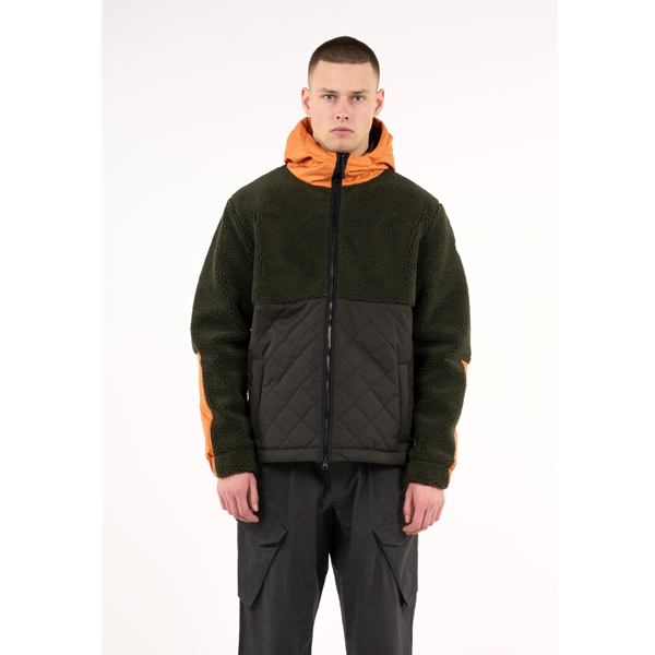 KnowledgeCotton Apparel Outdoor Teddy Mix Jacket - Grs/Vegan - Image 3