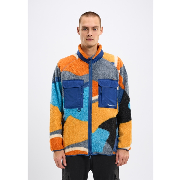 Knowledgecotton Apparel Oversized Raglan Teddy Polyester Zip Sweat - Image 9