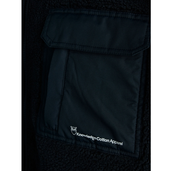 Knowledgecotton Apparel Oversized Raglan Teddy Polyester Zip Sweat - Image 15