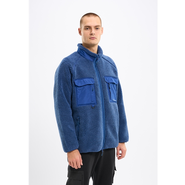 Knowledgecotton Apparel Oversized Raglan Teddy Polyester Zip Sweat - Image 4