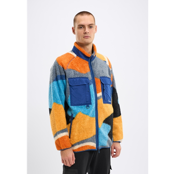 Knowledgecotton Apparel Oversized Raglan Teddy Polyester Zip Sweat - Image 10