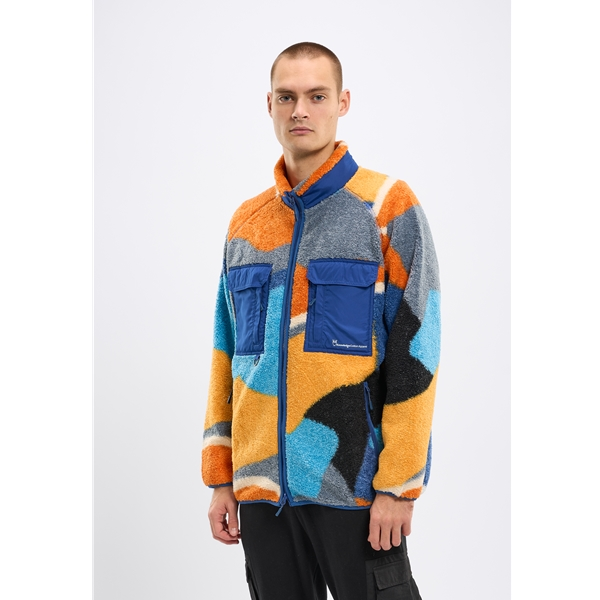 Knowledgecotton Apparel Oversized Raglan Teddy Polyester Zip Sweat - Image 12