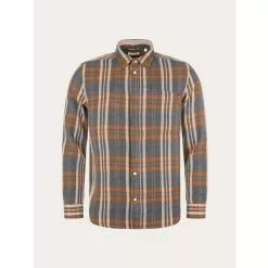 KnowledgeCotton Apparel Relaxed Checked Shirt - Gots/Vegan