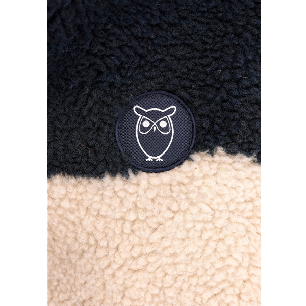 KnowledgeCotton Apparel Teddy Aop Oversized Zip - Grs/Vegan - Image 5