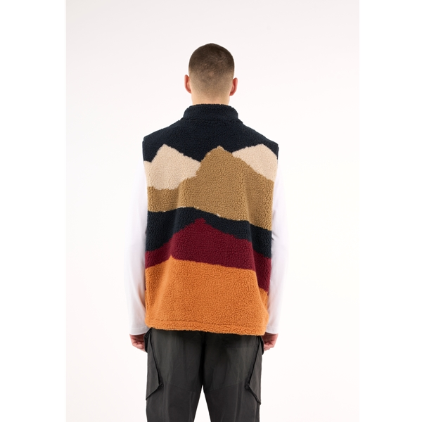 KnowledgeCotton Apparel Teddy Aop Vest - Grs/Vegan - Image 4