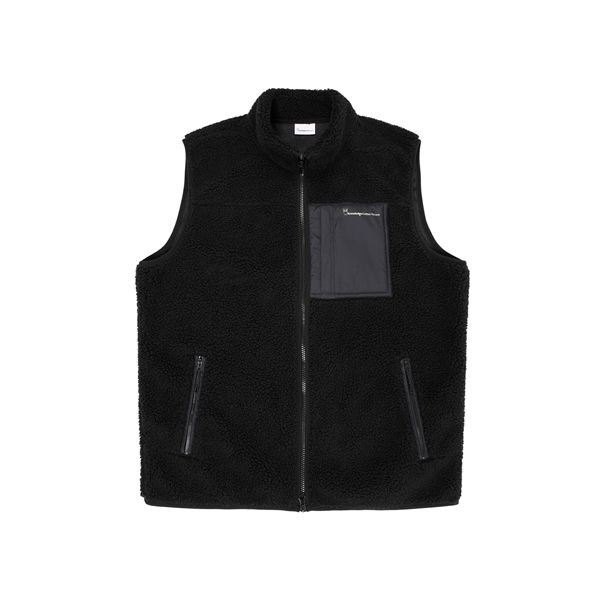 KnowledgeCotton Apparel Teddy Fleece Vest - Grs/Vegan