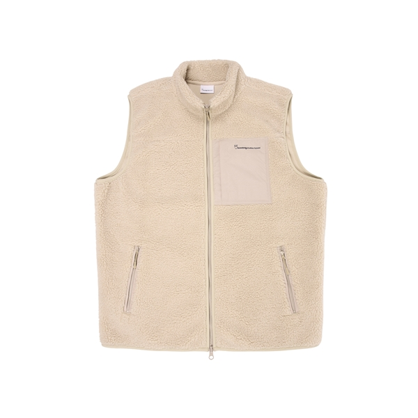 KnowledgeCotton Apparel Teddy Fleece Vest - Grs/Vegan - Image 10