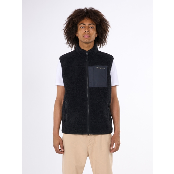 KnowledgeCotton Apparel Teddy Fleece Vest - Grs/Vegan - Image 2