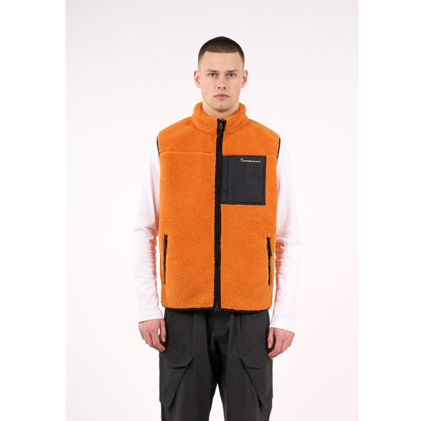 KnowledgeCotton Apparel Teddy Fleece Vest - Grs/Vegan - Image 7