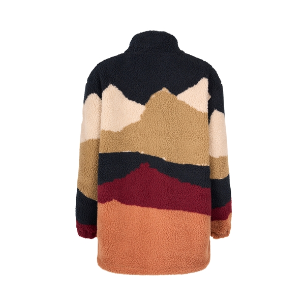 Knowledgecotton Apparel Teddy Printed High Neck Zip Jacket - Grs/Vegan - Image 2