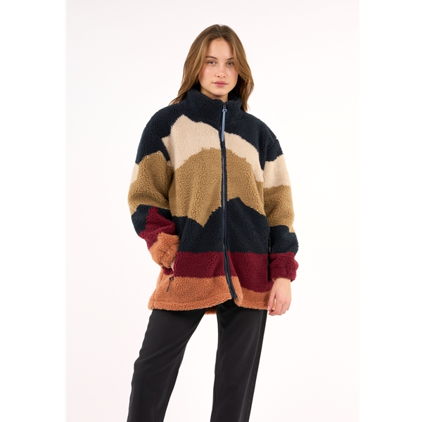 Knowledgecotton Apparel Teddy Printed High Neck Zip Jacket - Grs/Vegan - Image 3