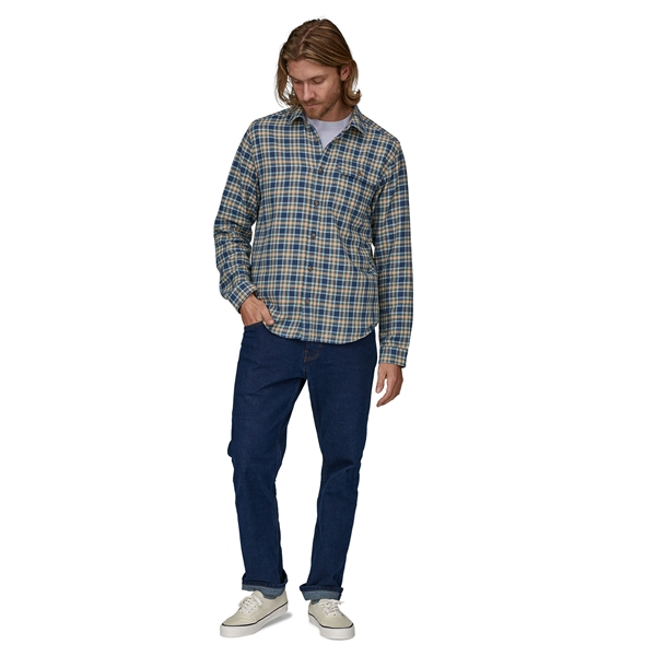 Patagonia M's L/S Cotton In Conversion LW Fjord Flannel Shirt - Image 6