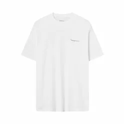 Knowledgecotton Apparel Regular Trademark Mountain Back Printed T-Shirt - Gots