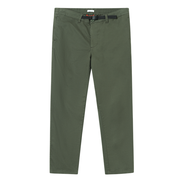 Knowledgecotton Apparel Regular Twill Pant Belt Details - Gots/Vegan