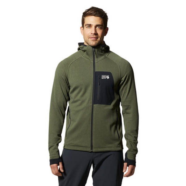 Mountain Hardwear Mens Polartec® Power Grid™ Full Zip Hoody