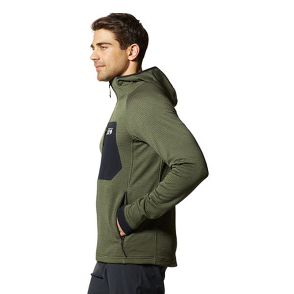 Mountain Hardwear Mens Polartec® Power Grid™ Full Zip Hoody - Image 2