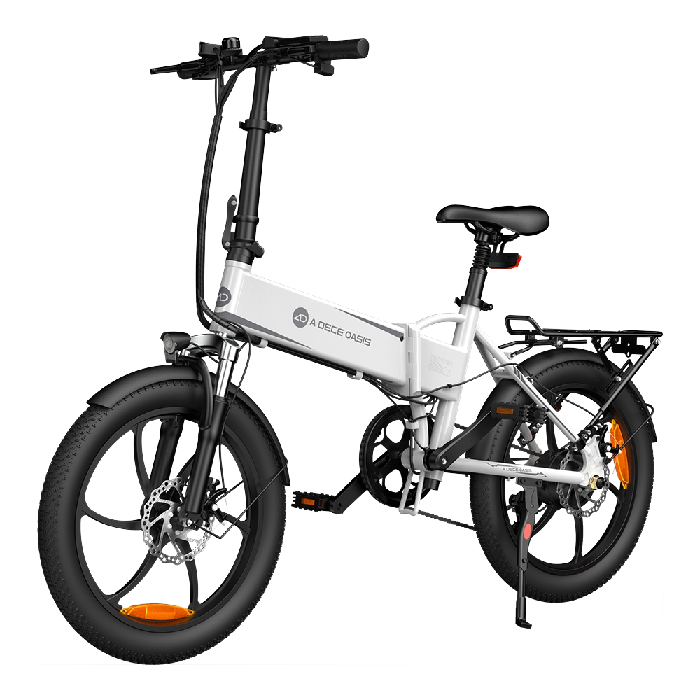 Folding Electric Bicycle ADO A20 XE, White - Image 2