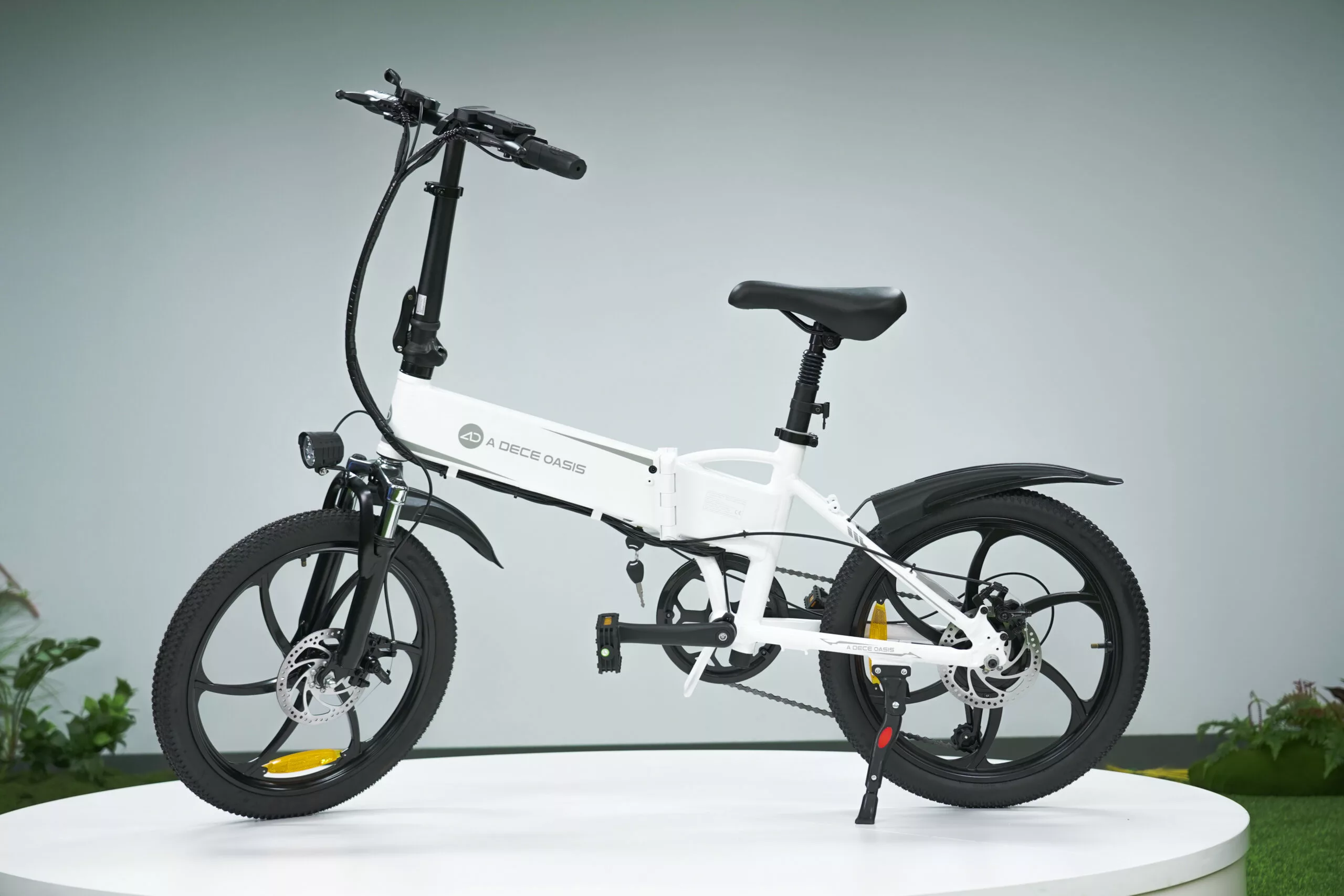 Folding Electric Bicycle ADO A20 XE, White - Image 3