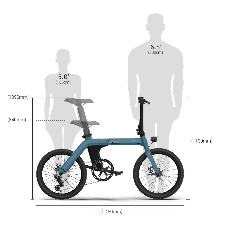 Electric Bicycle Fiido D11 (36 V / 11,6 Ah), Foldable - Image 7