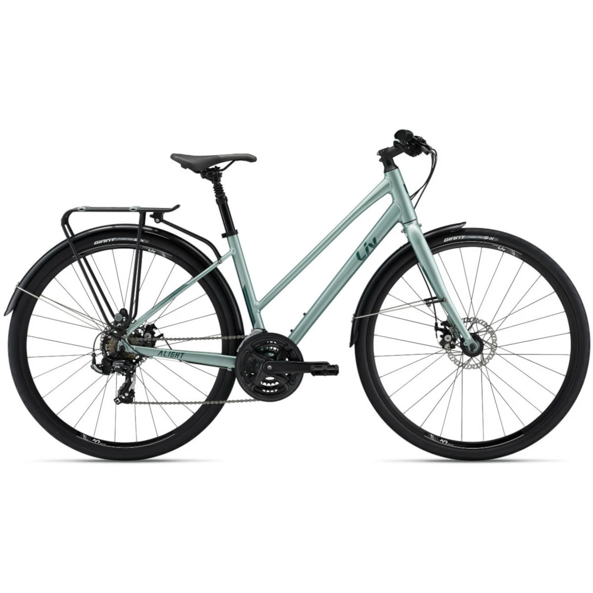 Women’s Bicycle LIV Alight 3 City Disc, Silver Green