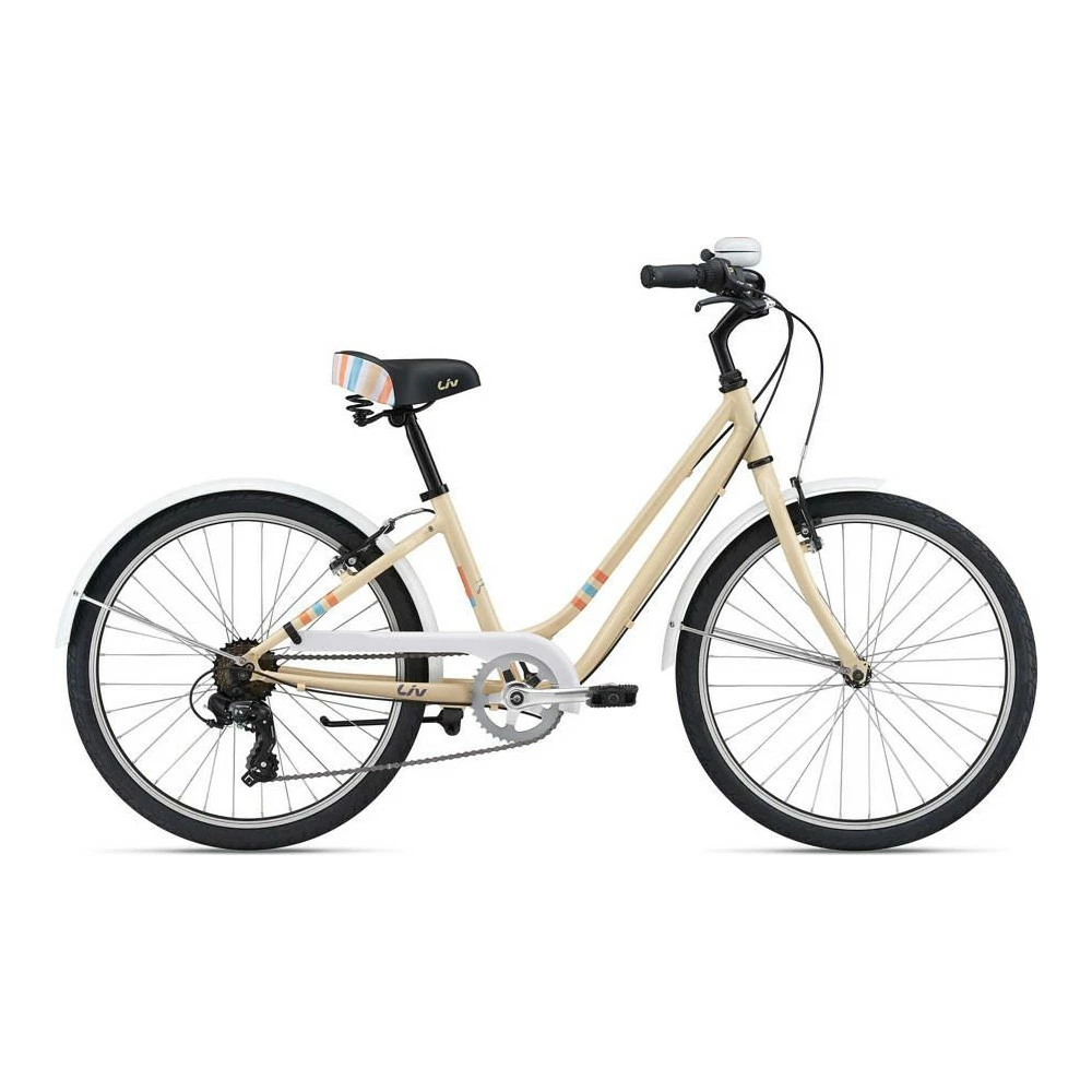 Giant Girls’ Bike LIV Flourish 24″ Cream (2022) For 8-12 Years Olds